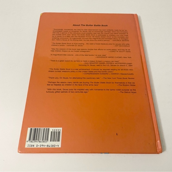 Vtg 1984 Dr. Seuss The Butter Battle Book Hardback Random House - Picture 3 of 16